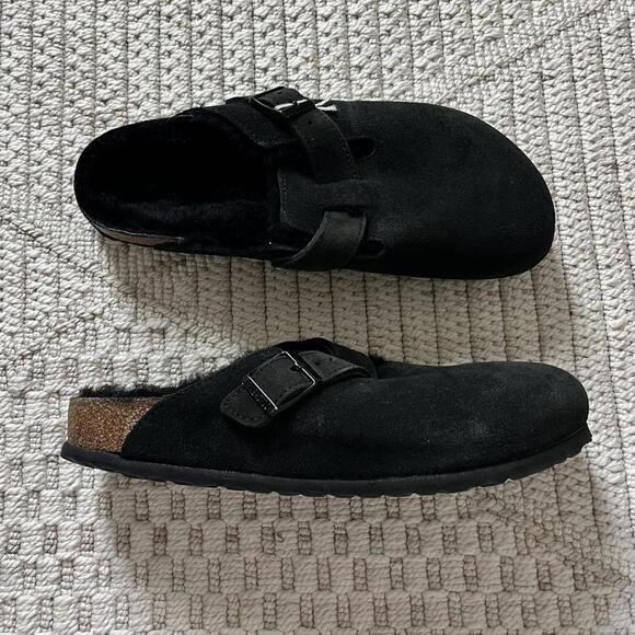 Birkenstock Shoes - Birkenstock Boston Shearling Clogs